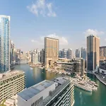 Partial Sea And City View 2Br With Balcony Near Dubai Marina Mall, Marina Quay West, Dubai Marina By Deluxe Holiday Homes