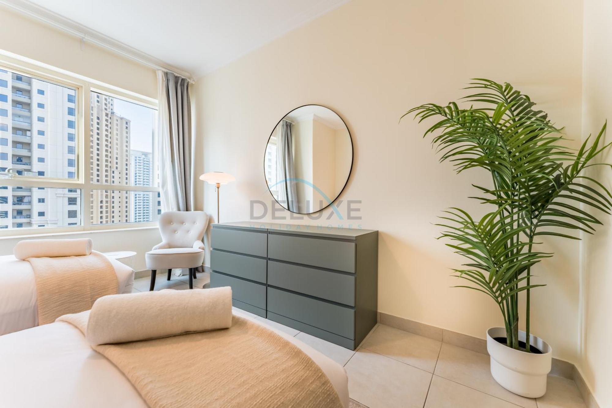 Partial Sea And View 2br With Balcony Near Marina Mall, Marina Quay West, Marina By Deluxe Homes Apartment