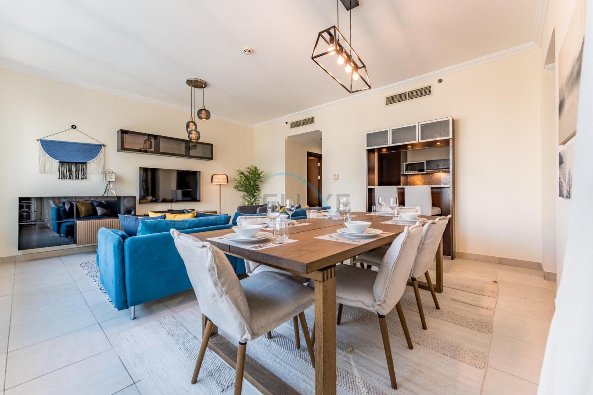 Partial Sea And View 2br With Balcony Near Marina Mall, Marina Quay West, Marina By Deluxe Homes Apartment Dubai