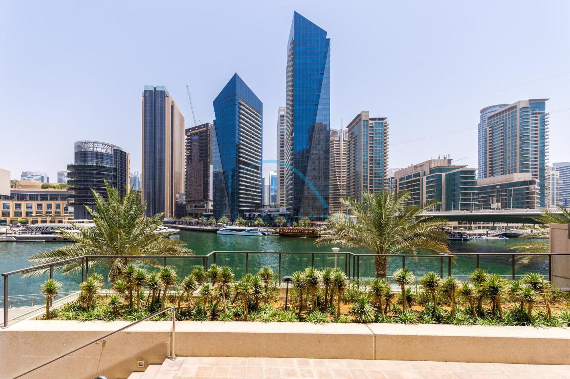 Partial Sea And View 2br With Balcony Near Marina Mall, Marina Quay West, Marina By Deluxe Homes Apartment *