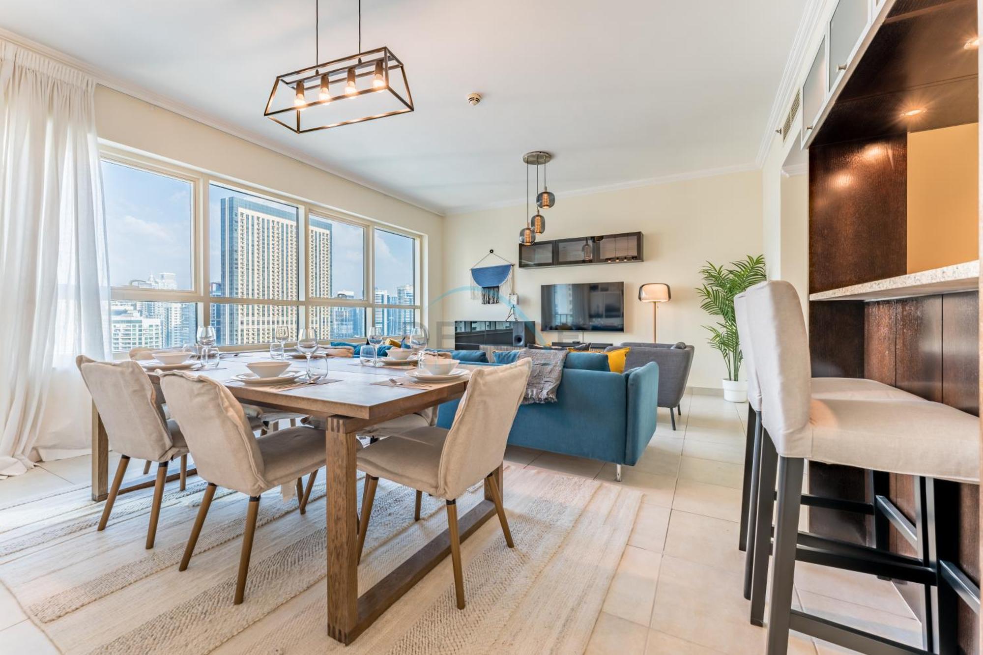 Partial Sea And View 2br With Balcony Near Marina Mall, Marina Quay West, Marina By Deluxe Homes Apartment