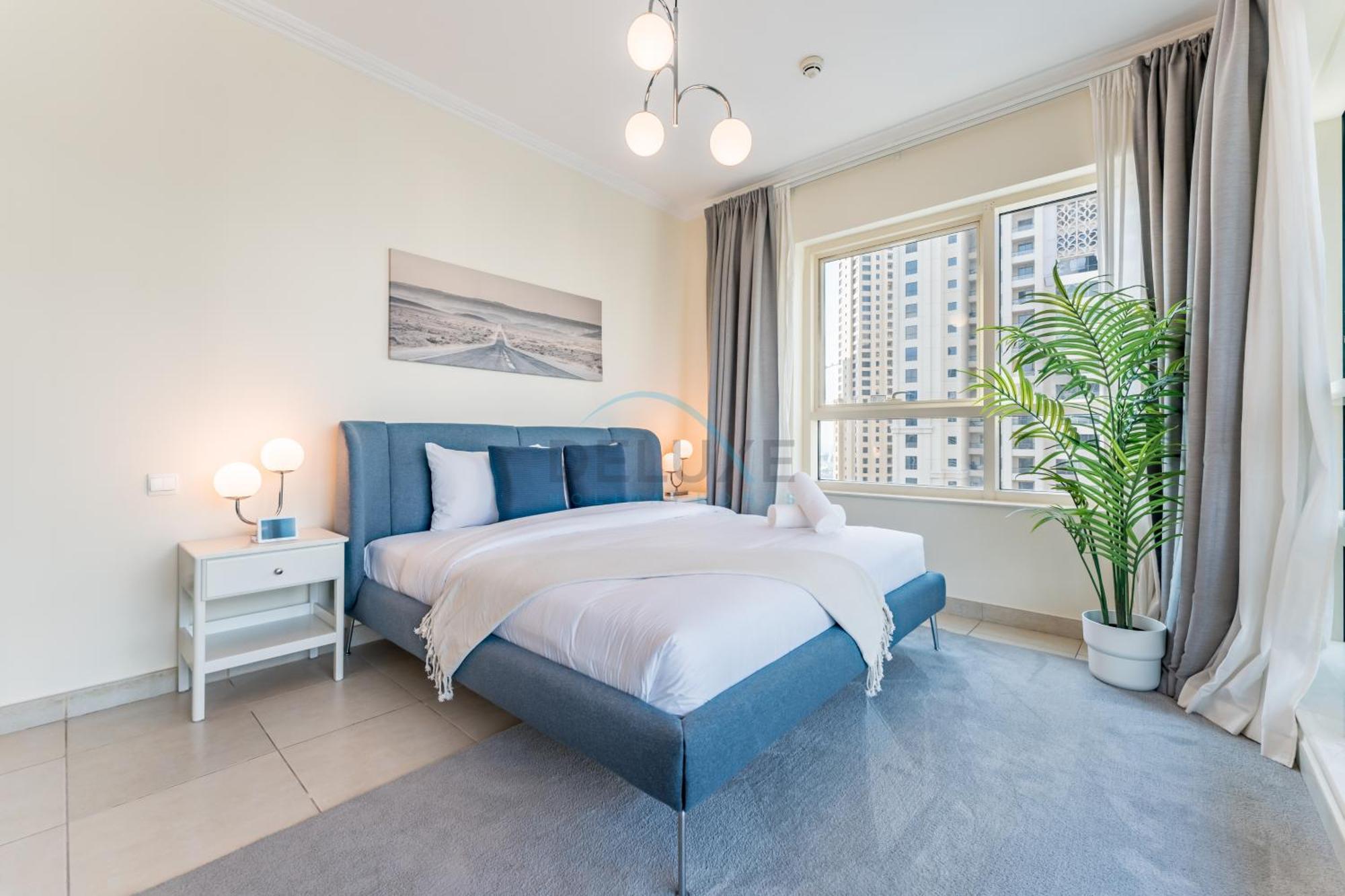 Partial Sea And View 2br With Balcony Near Marina Mall, Marina Quay West, Marina By Deluxe Homes *