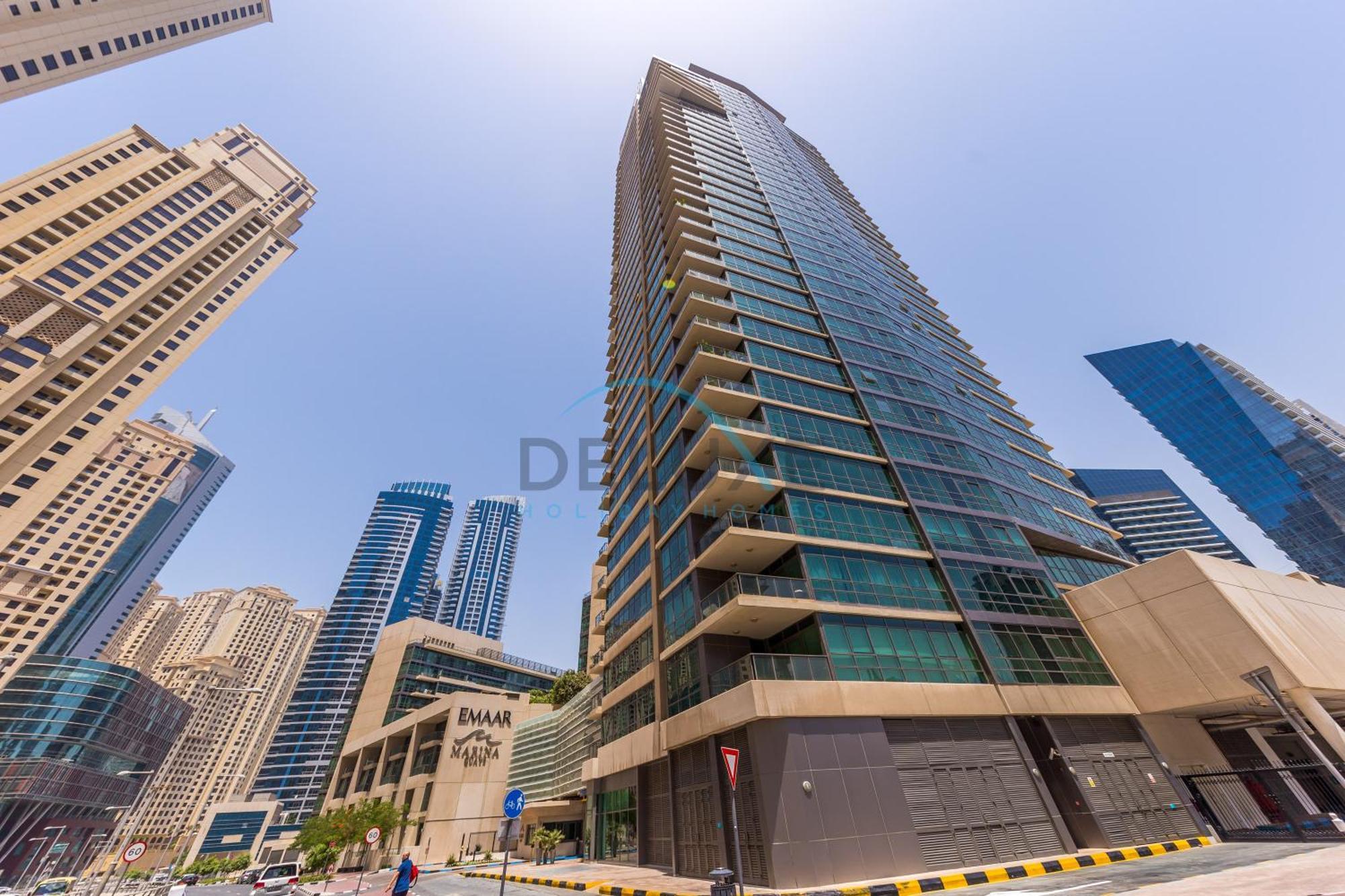 Partial Sea And View 2br With Balcony Near Marina Mall, Marina Quay West, Marina By Deluxe Homes Apartment