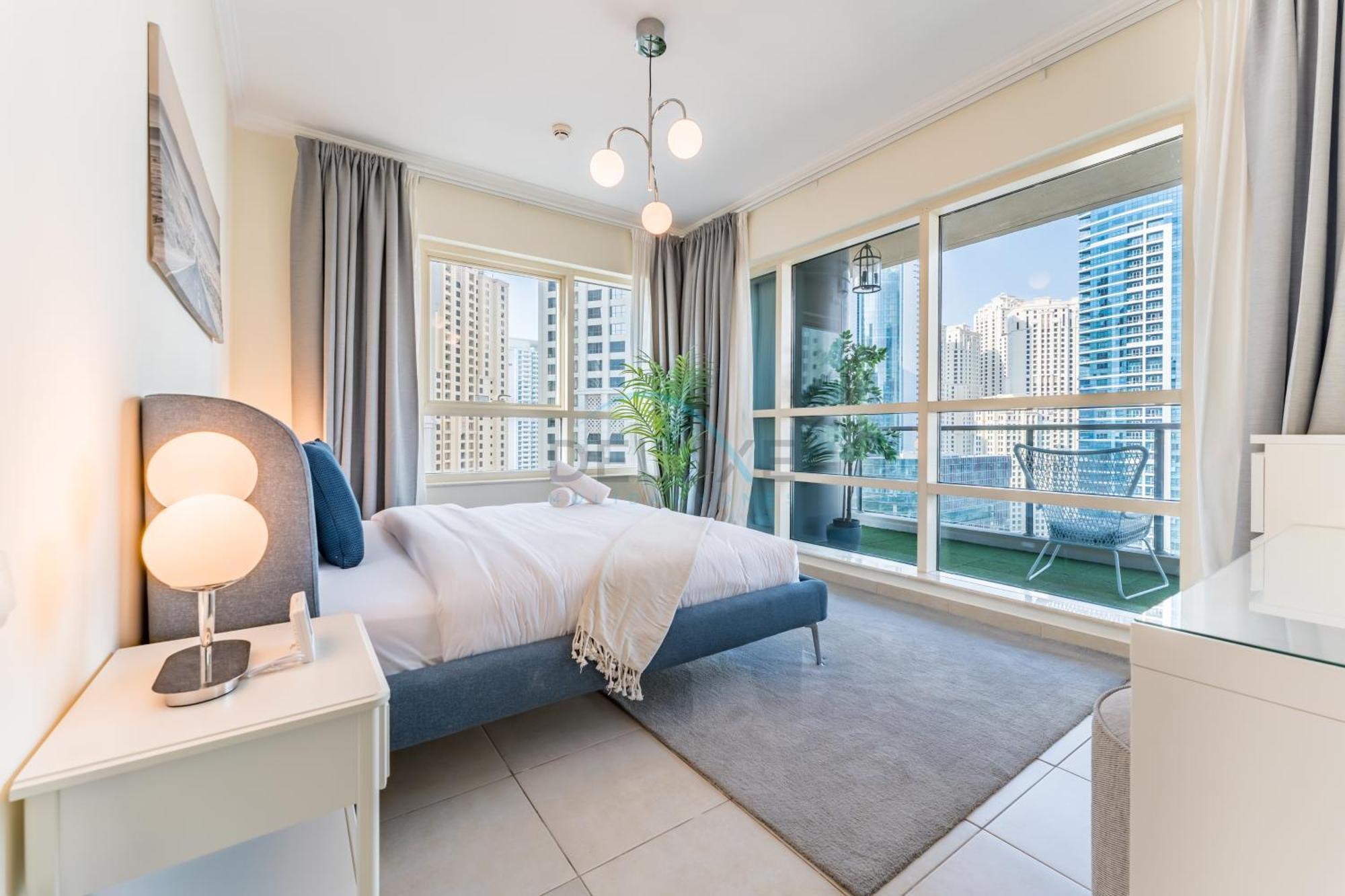 Apartment Partial Sea And View 2br With Balcony Near Marina Mall, Marina Quay West, Marina By Deluxe Homes